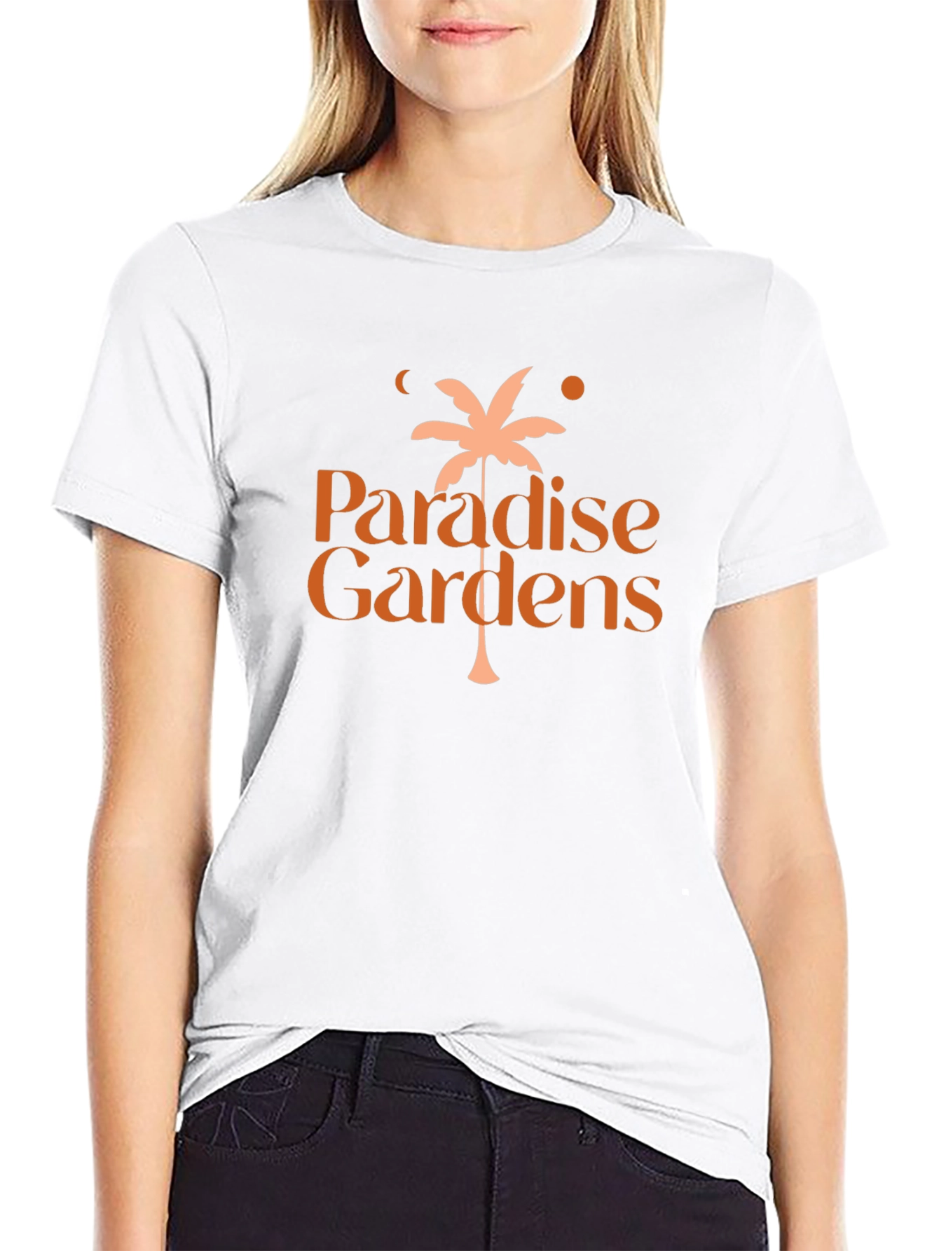 Paradise Gardens Black Graphic T-Shirt