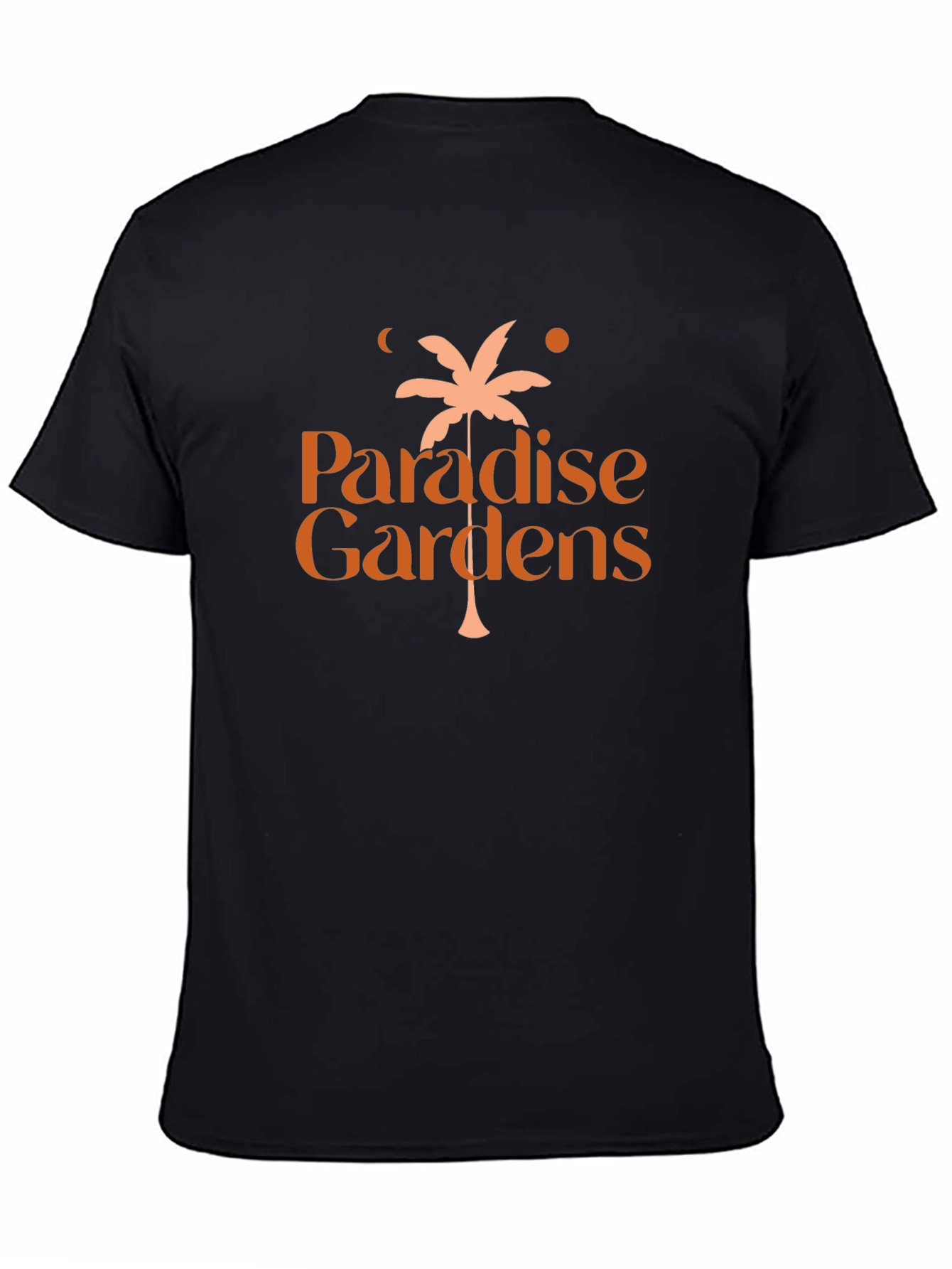 Paradise Gardens Black Graphic T-Shirt