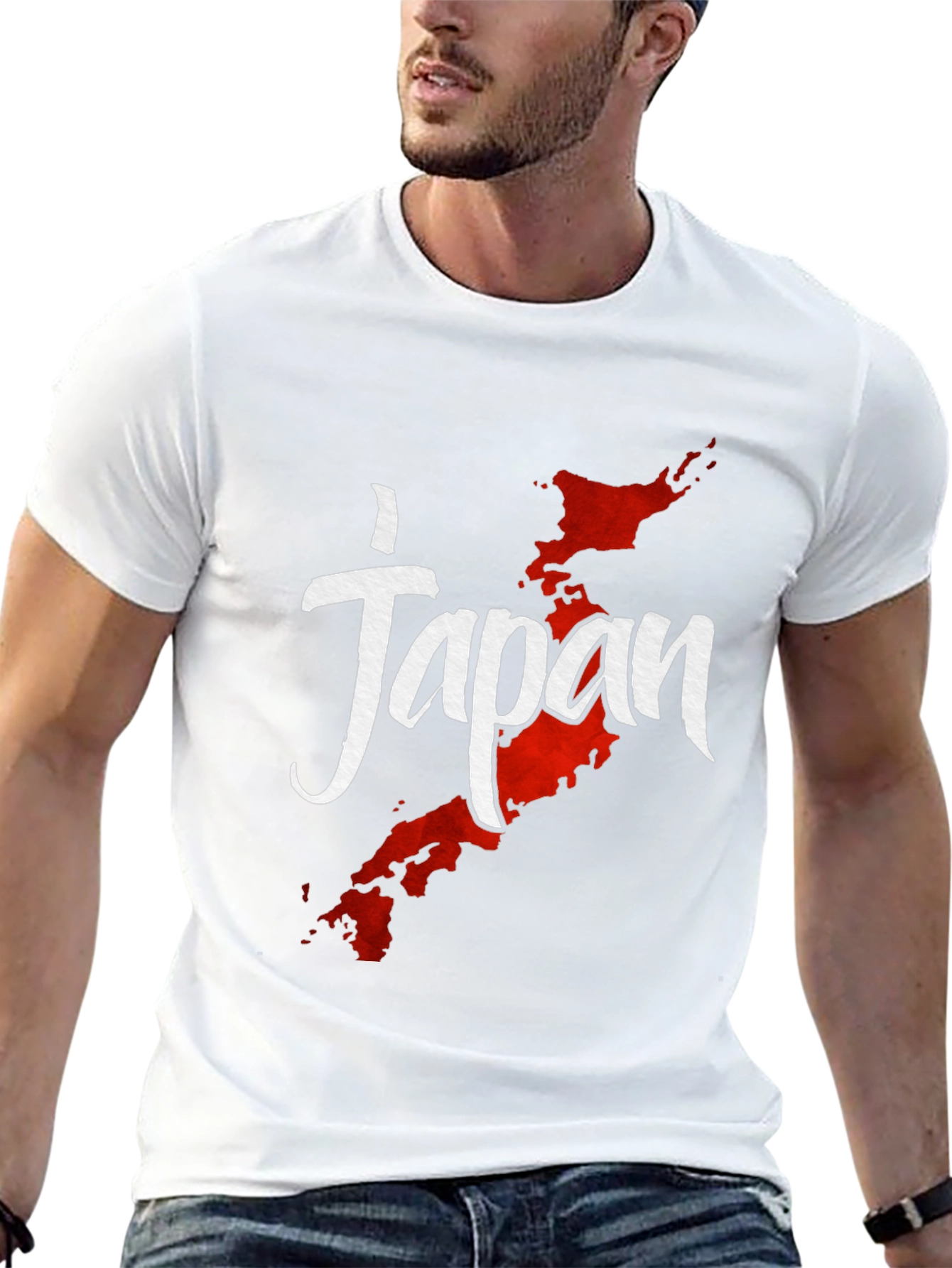 Japan Map Graphic Tee - Stylish Travel Shirt