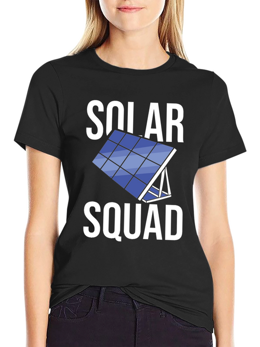 Solar Squad Graphic Tee - Black Crew Neck