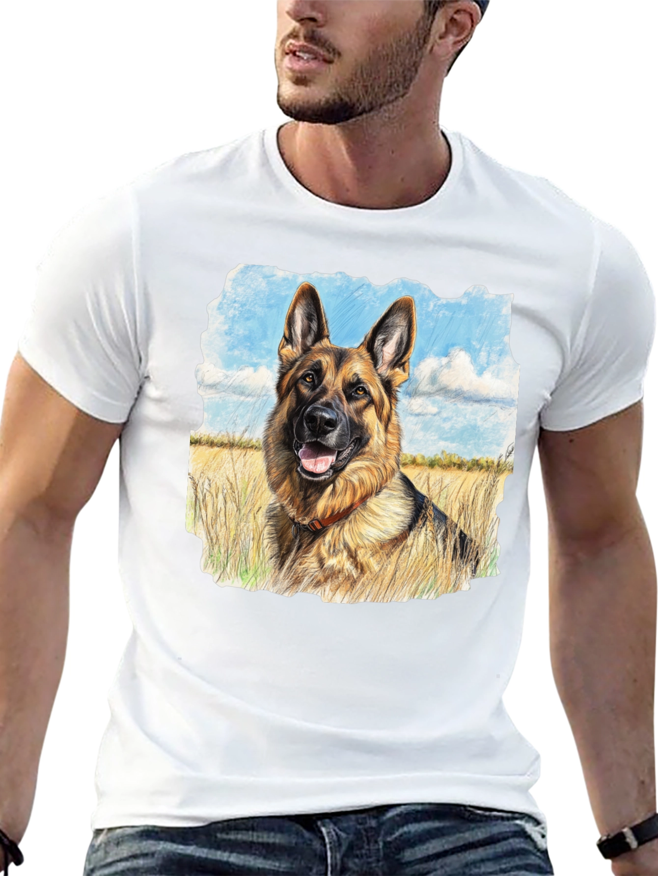 German Shepherd Portrait T-Shirt