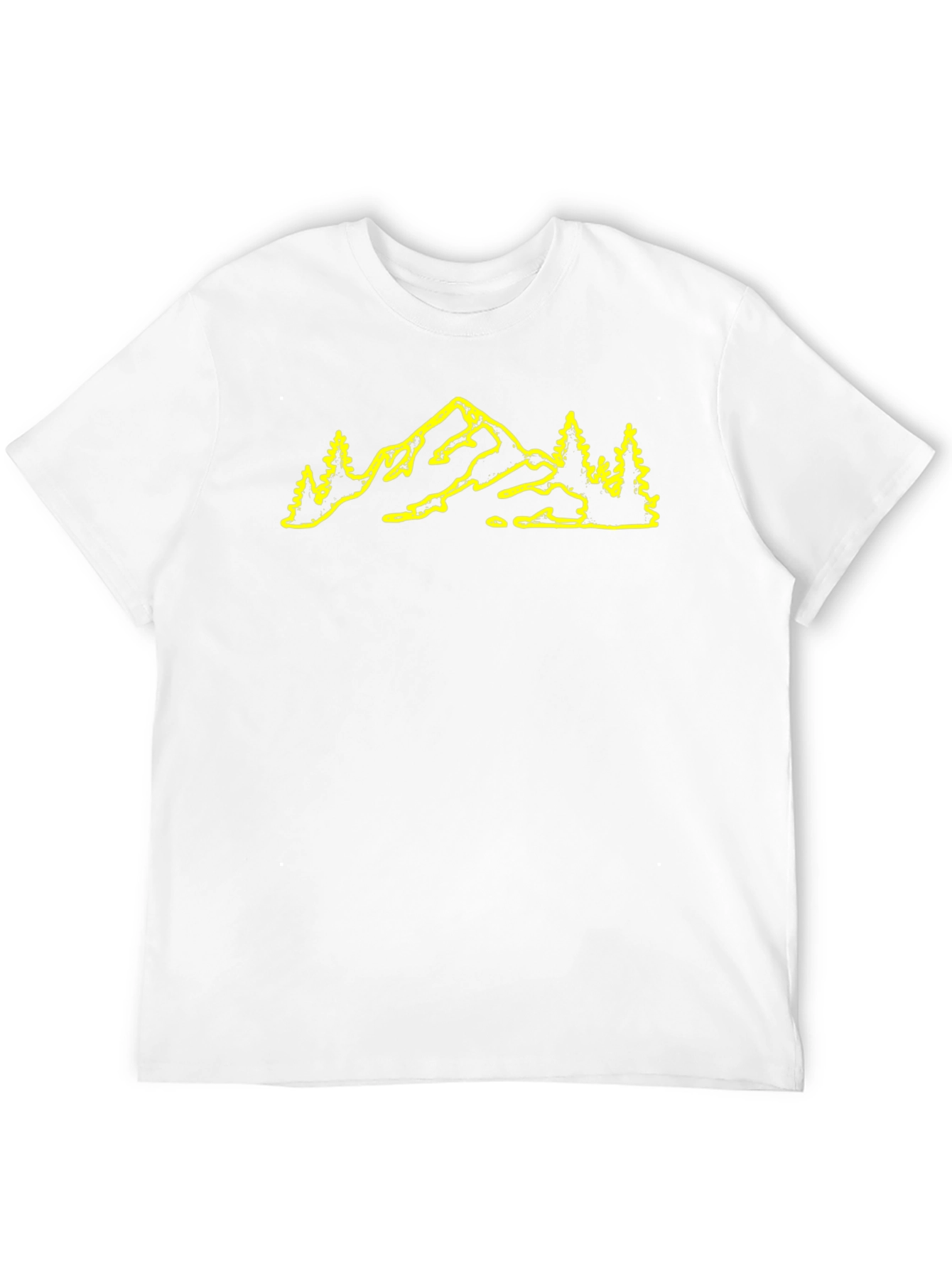 Mountain & Trees Graphic Black T-Shirt