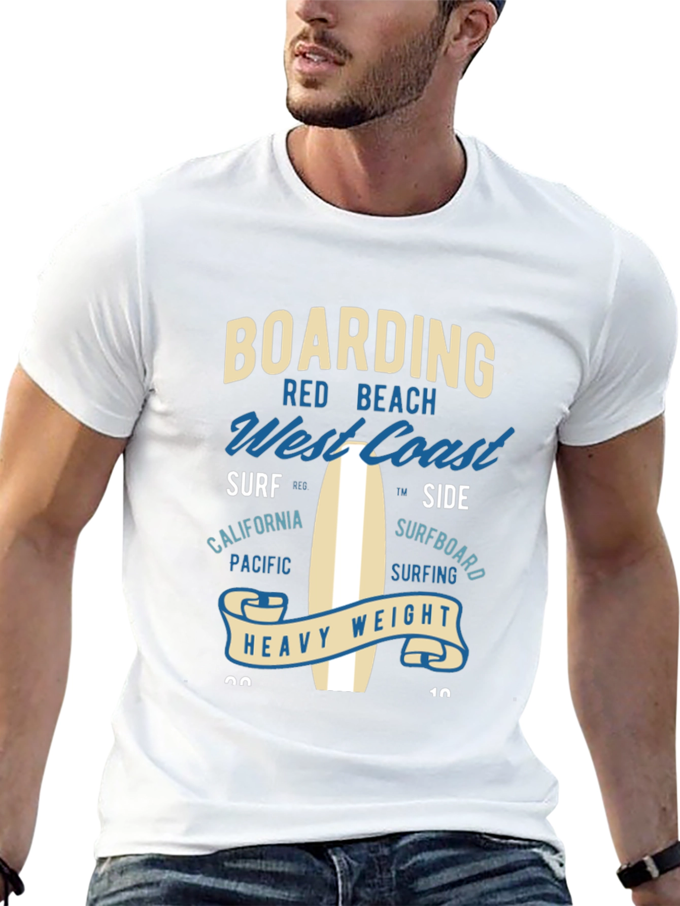 Boarding West Coast Graphic T-Shirt