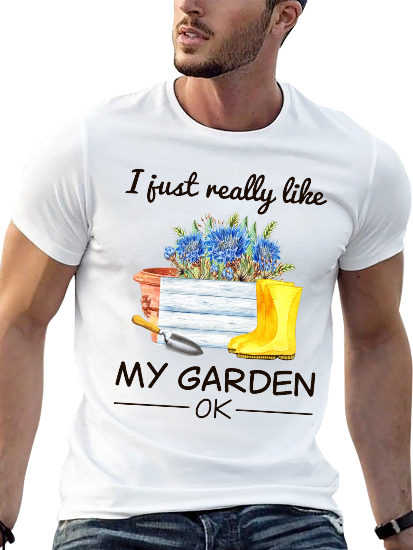 Gardening T-Shirt: I Just Really Like My Garden OK