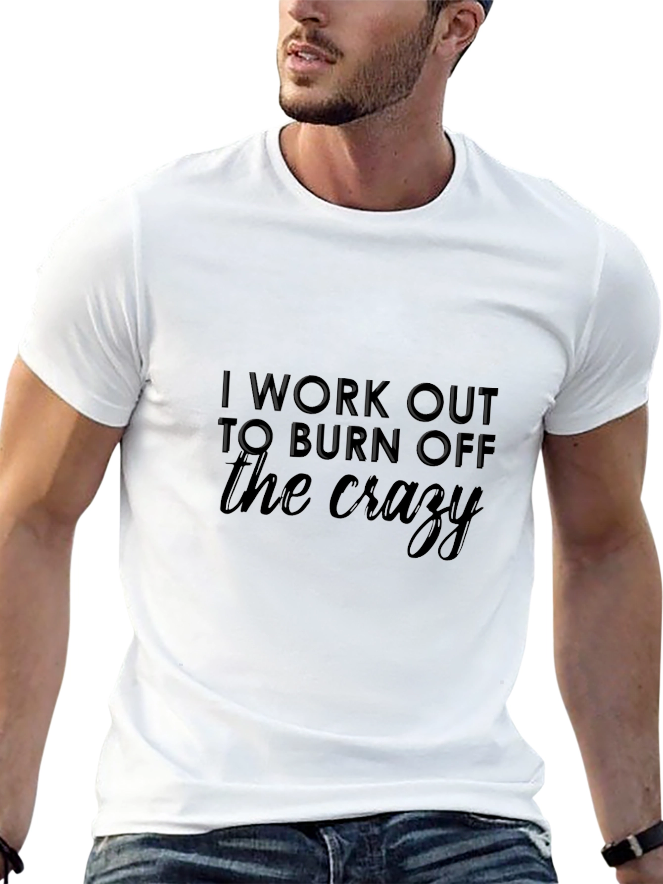 Workout Motivation Tee: Burn Off the Crazy