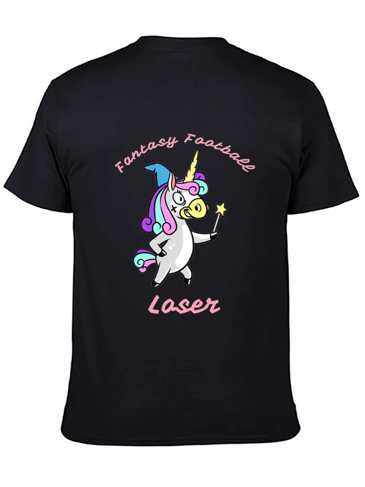 Fantasy Football Unicorn Laser T-Shirt
