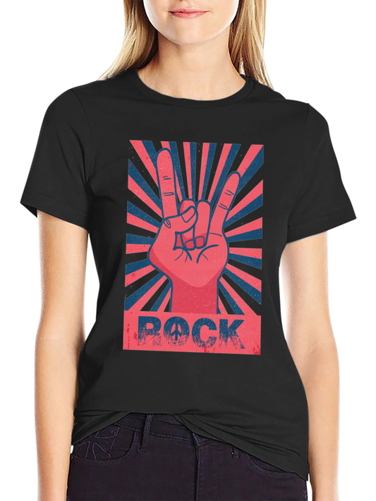 Rock Peace Sign Graphic Tee