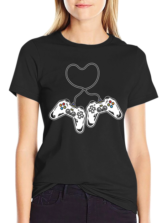 Gaming Love T-Shirt - Gamer Couple Tee