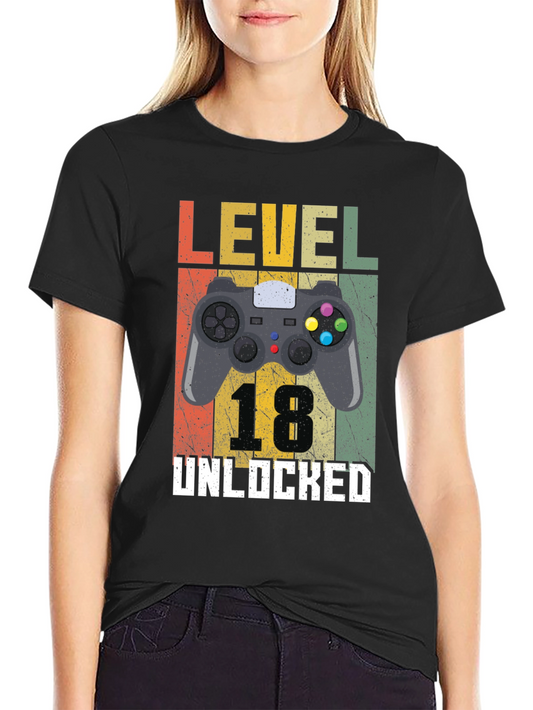Level 18 Unlocked Gamer T-Shirt