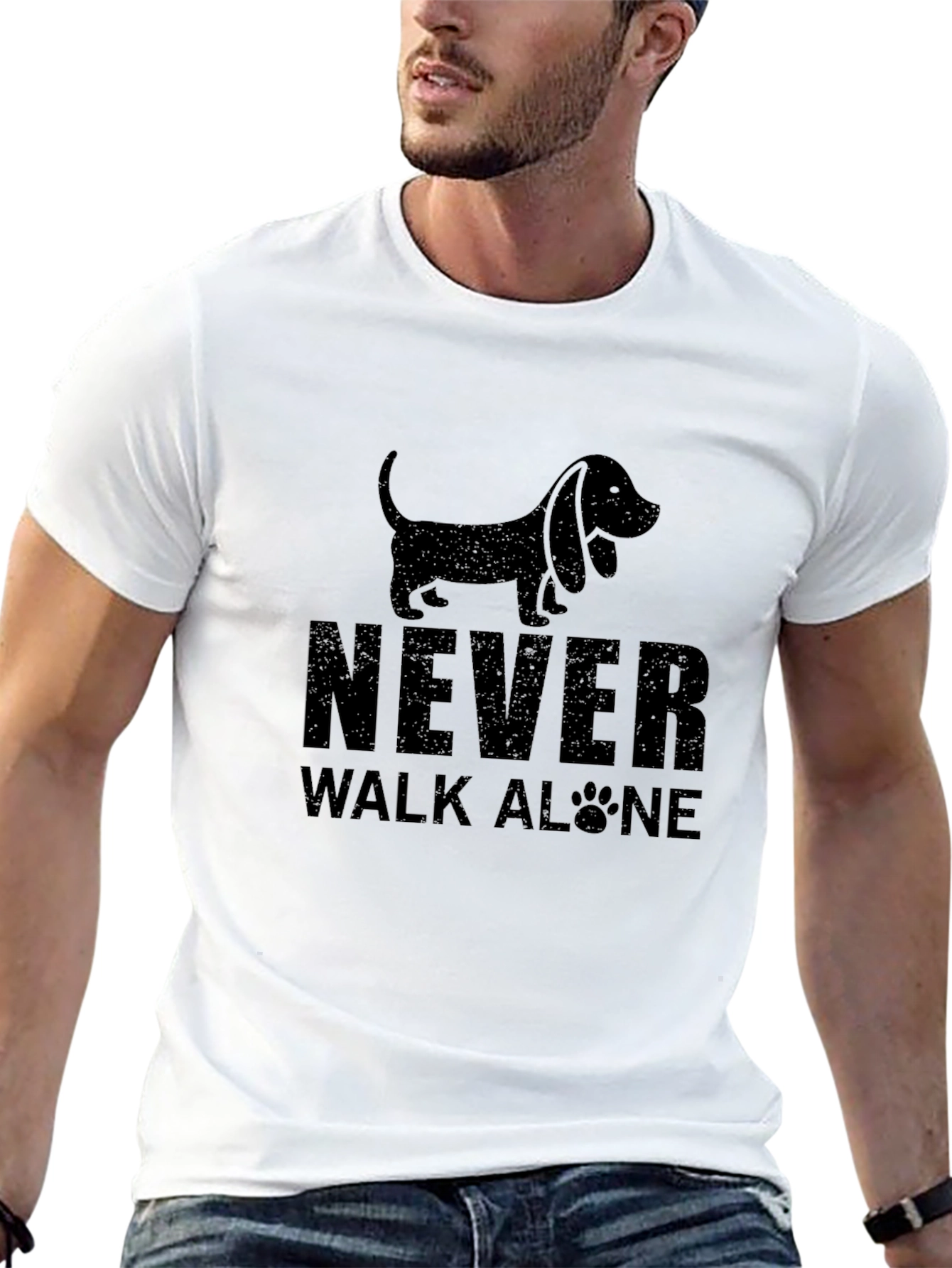 Never Walk Alone Dog T-Shirt