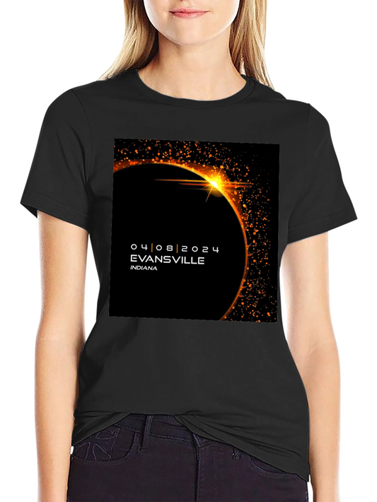 Evansville Eclipse 2024 T-Shirt - Total Solar Eclipse Souvenir