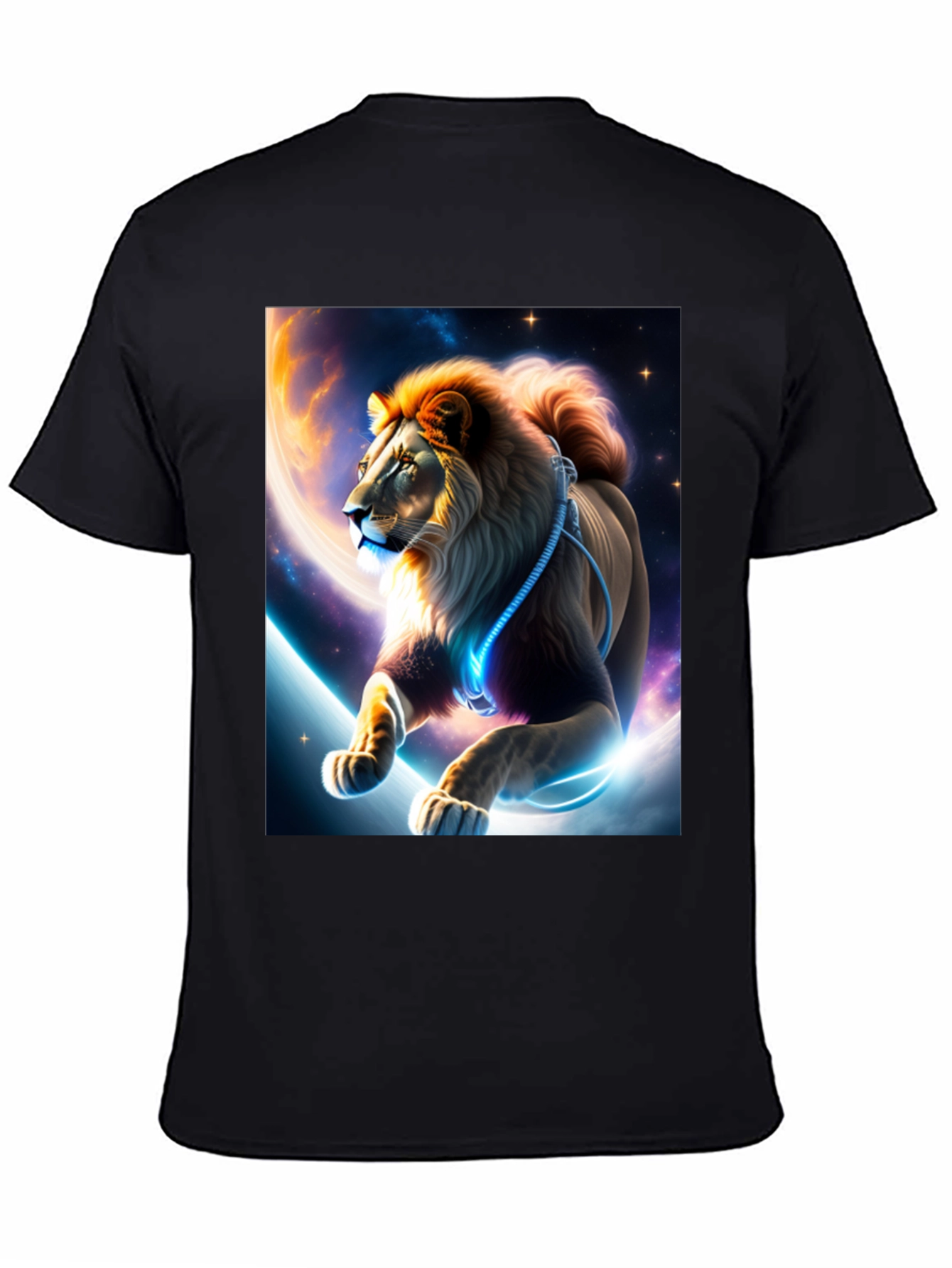 Astral Lion Graphic Tee - Black