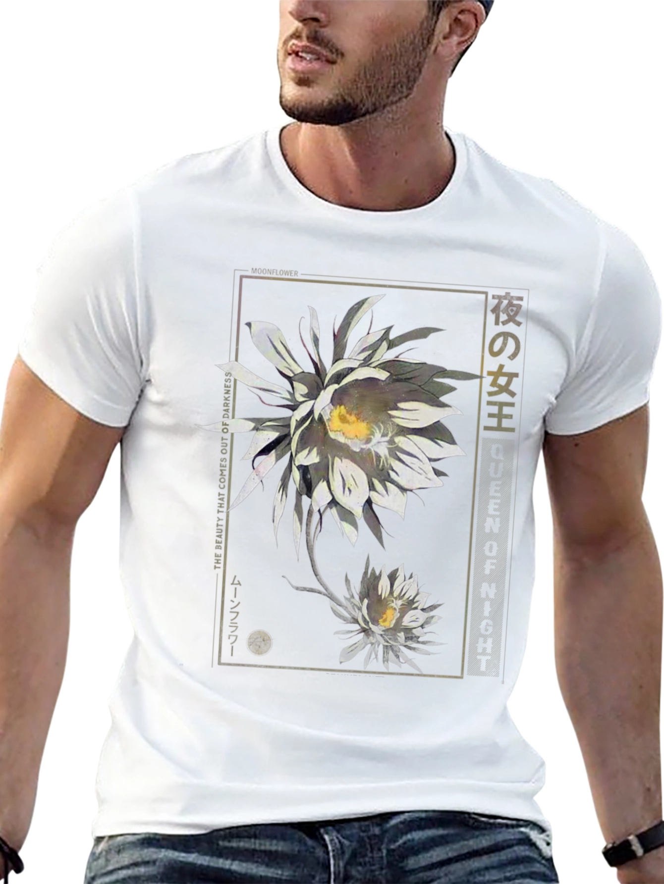 Queen of the Night Moonflower Graphic T-Shirt