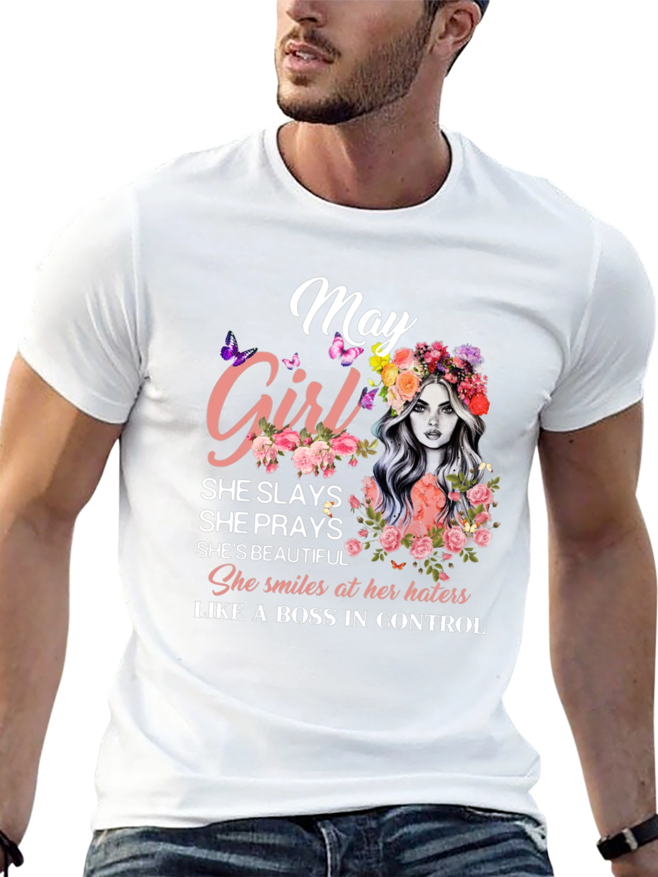 May Girl T-Shirt - Birthday Gift for Women