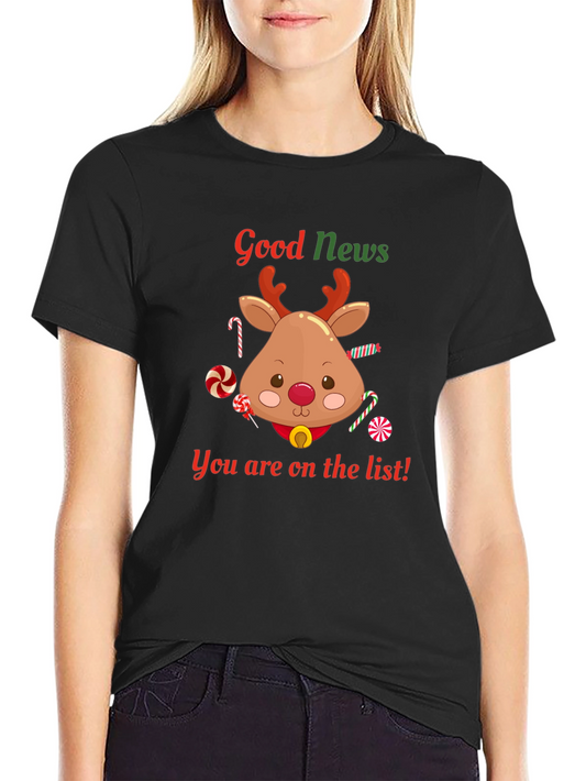 Good News Deer Christmas T-Shirt