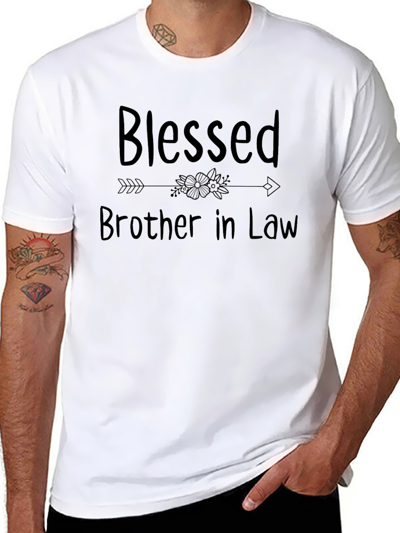 Blessed Brother In Law Black T-Shirt