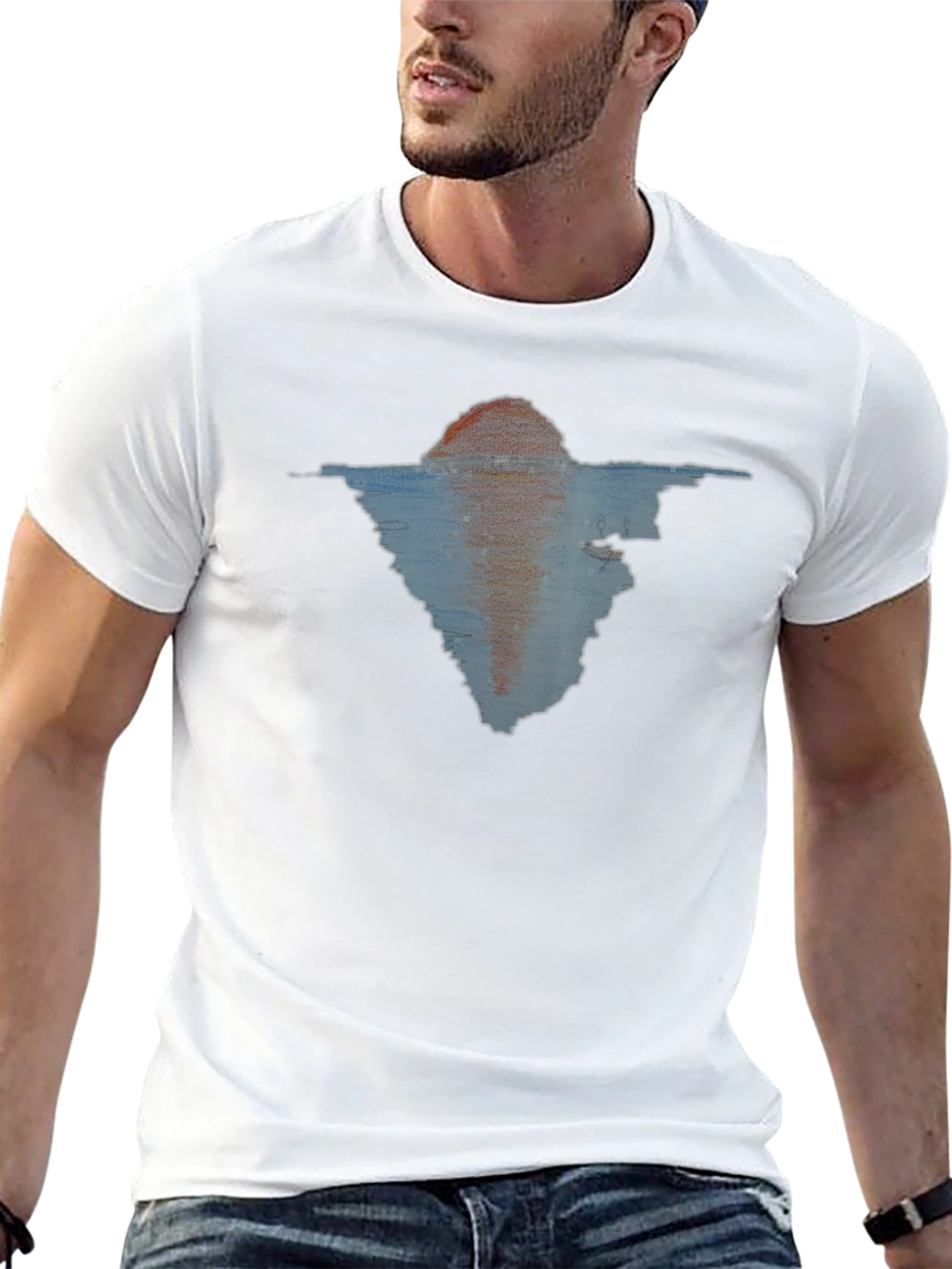 Abstract Sunset Graphic Tee