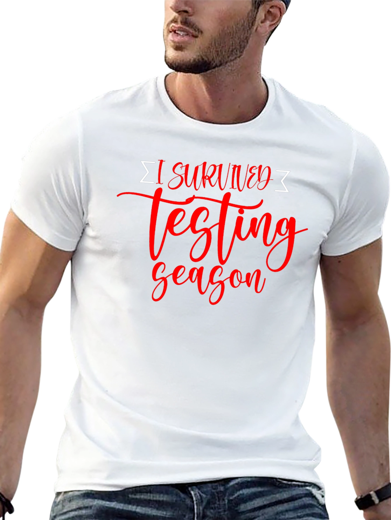 I Survived Testing Season Black T-Shirt