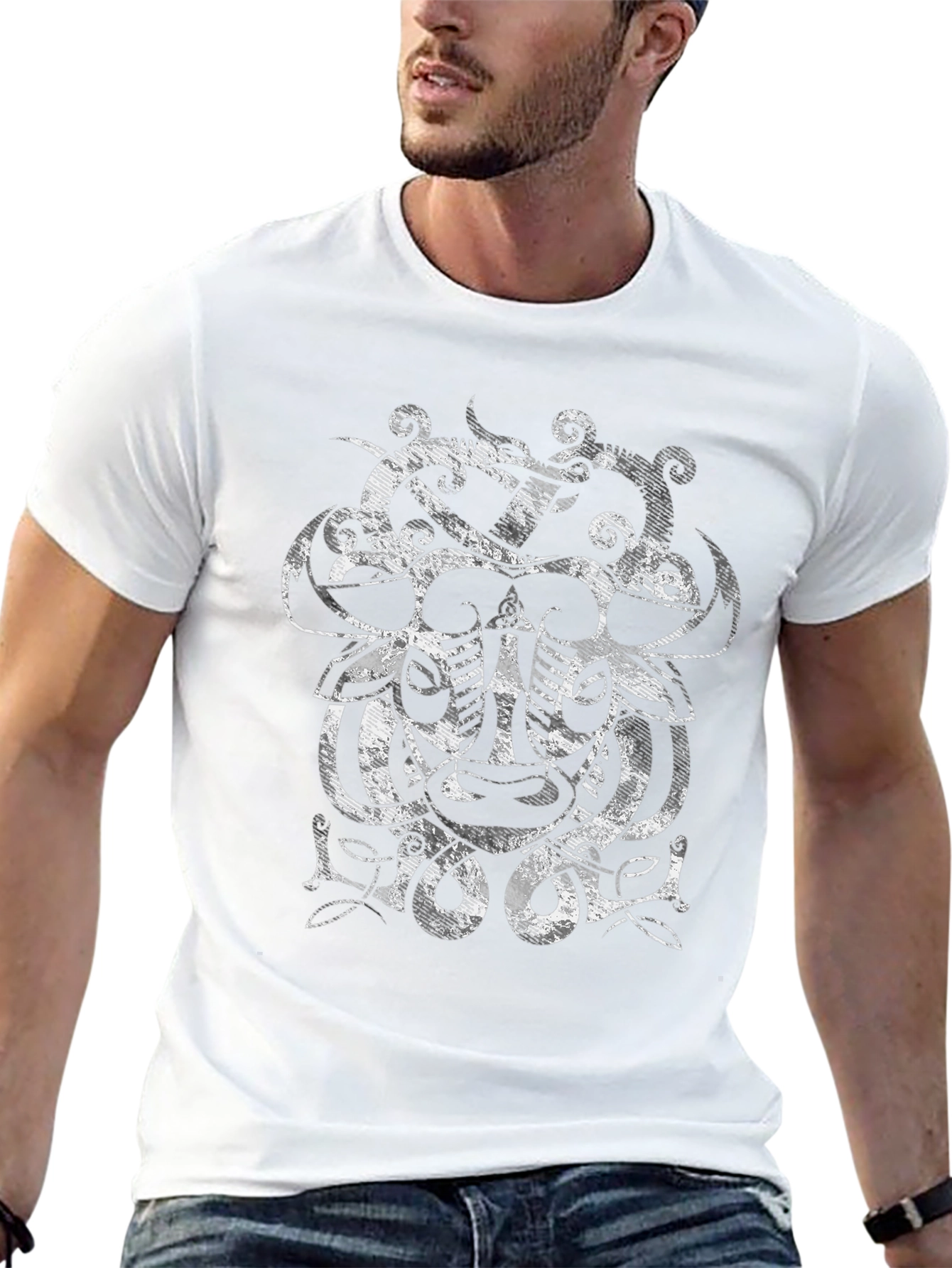 Viking Knotwork Graphic Tee - Black
