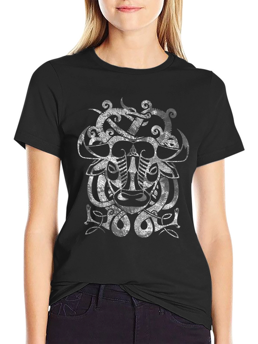 Viking Knotwork Graphic Tee - Black
