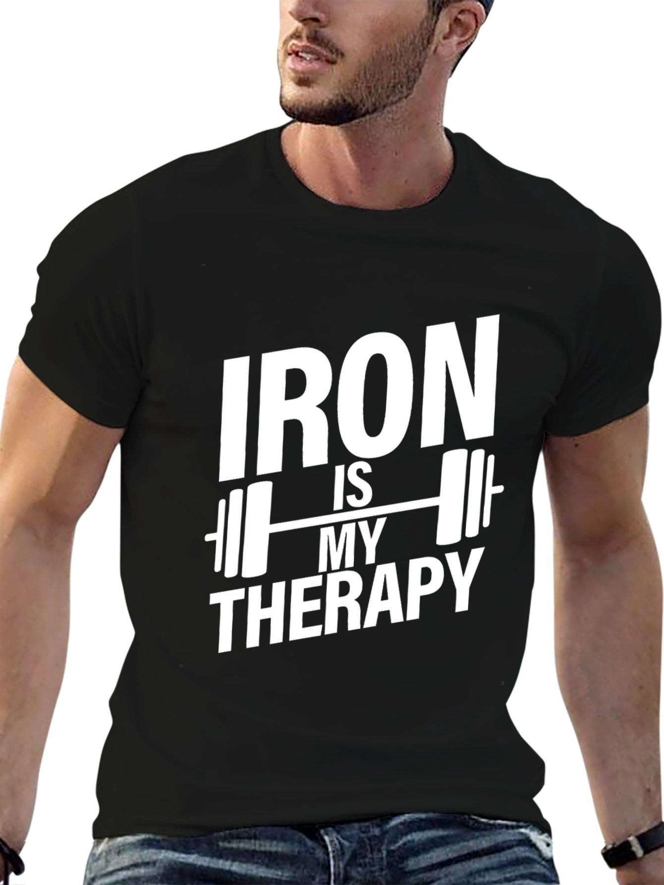 Iron Is My Therapy Gym Workout T-Shirt