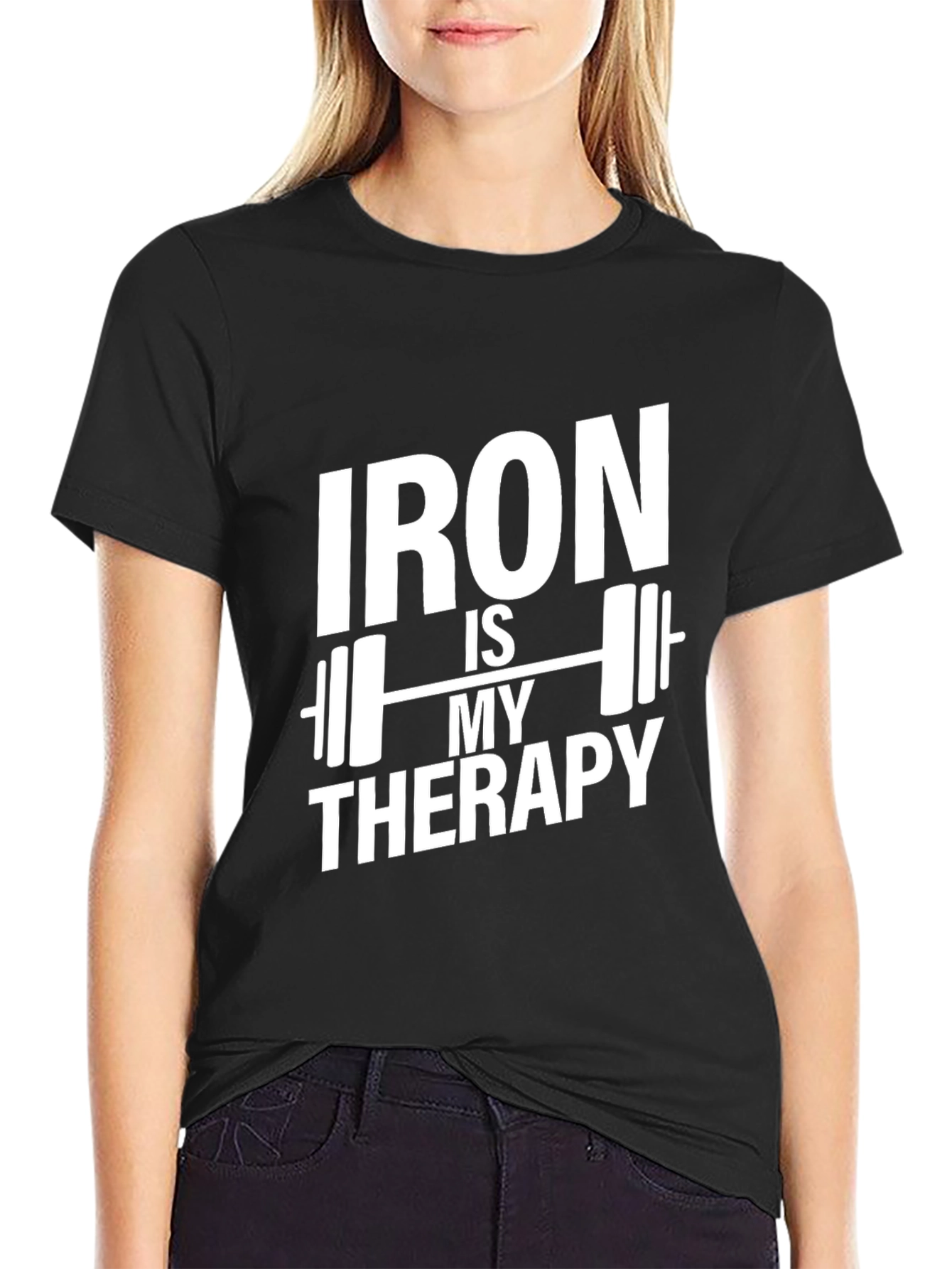 Iron Is My Therapy Gym Workout T-Shirt