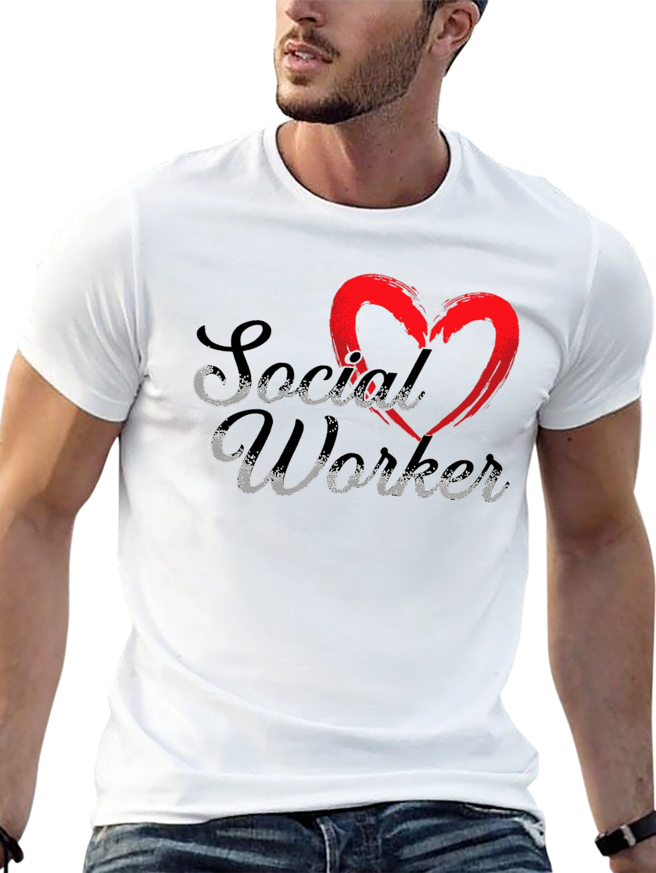 Social Worker Heart T-Shirt