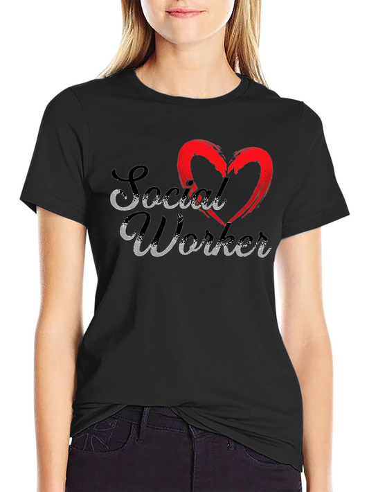 Social Worker Heart T-Shirt