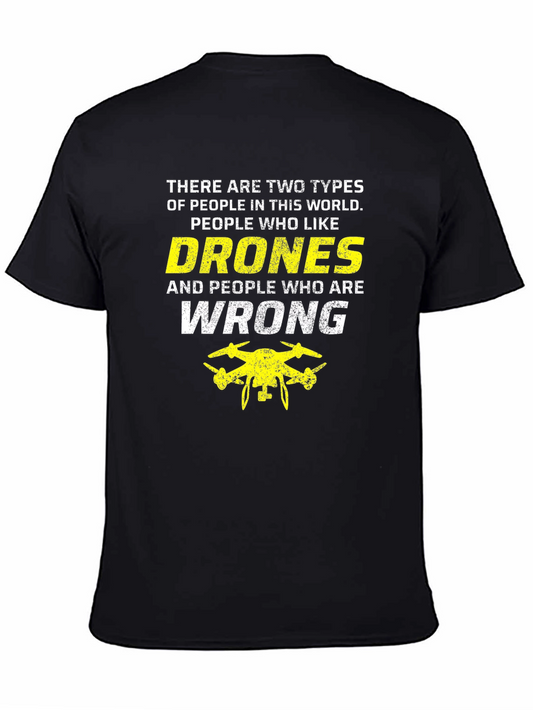 Funny Drone T-Shirt - Two Types of People Drone Humor Tee