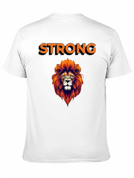Strong Lion Graphic Tee - Stylish Mens T-Shirt