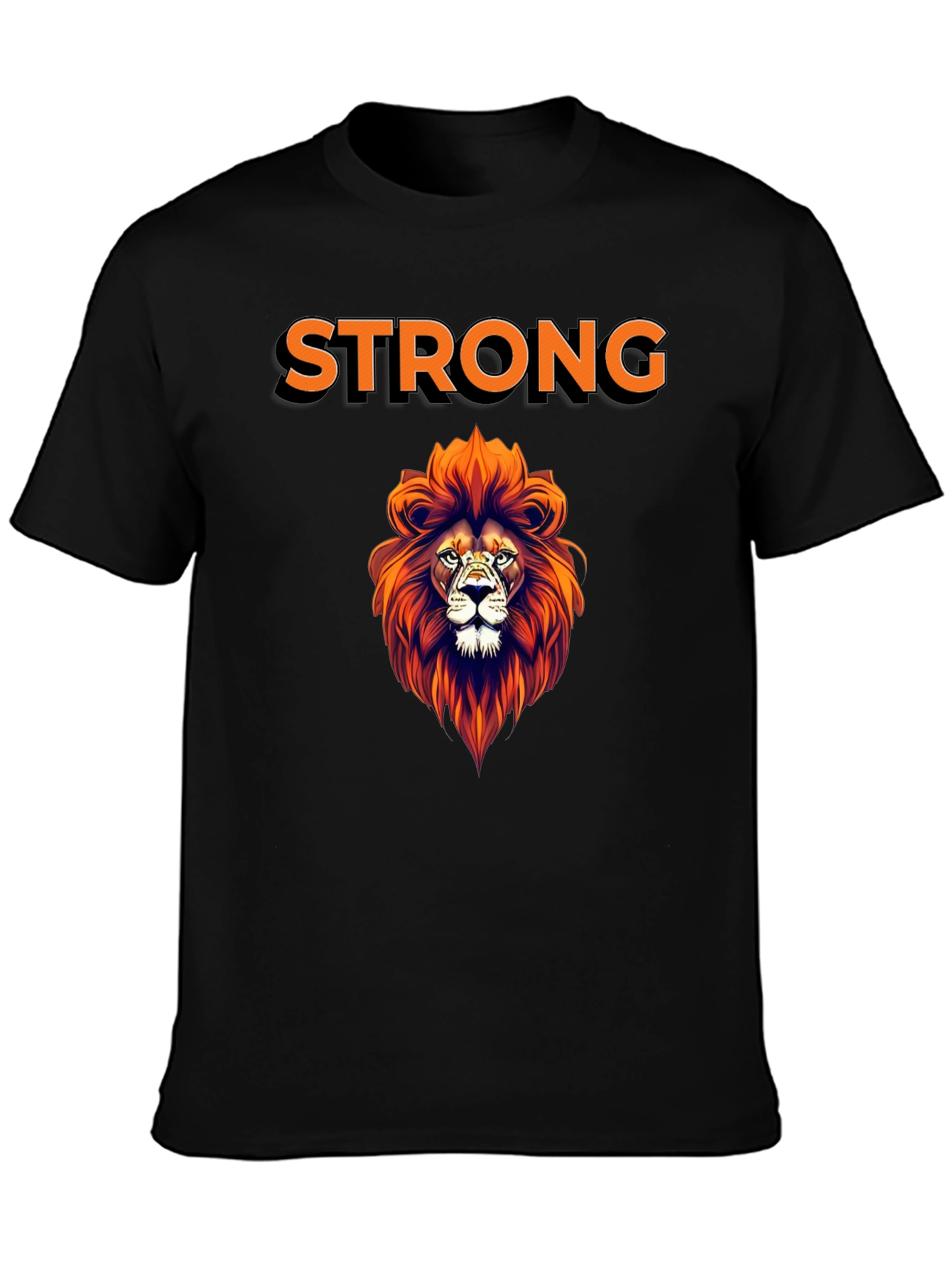 Strong Lion Graphic Tee - Stylish Mens T-Shirt