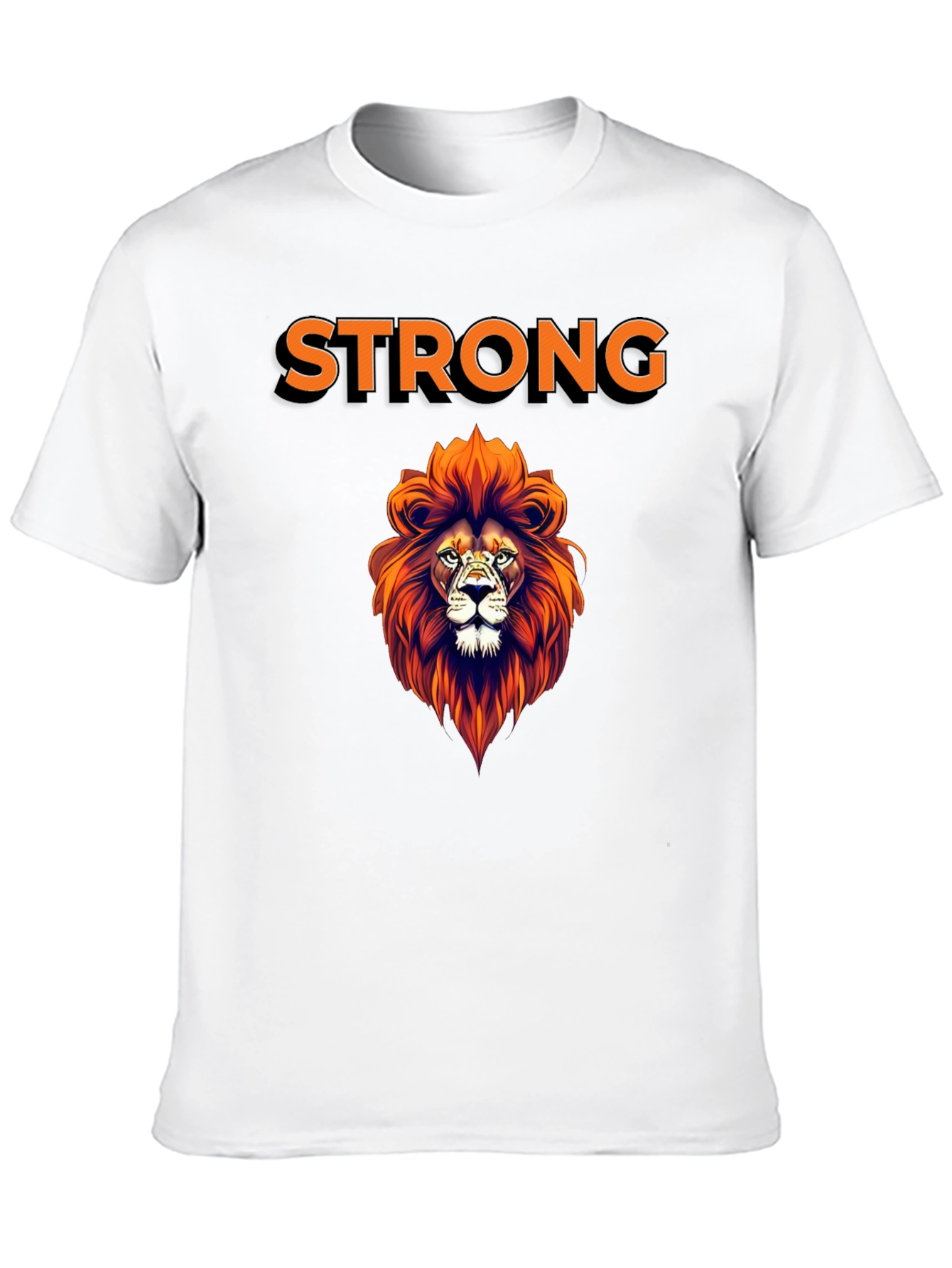 Strong Lion Graphic Tee - Stylish Mens T-Shirt