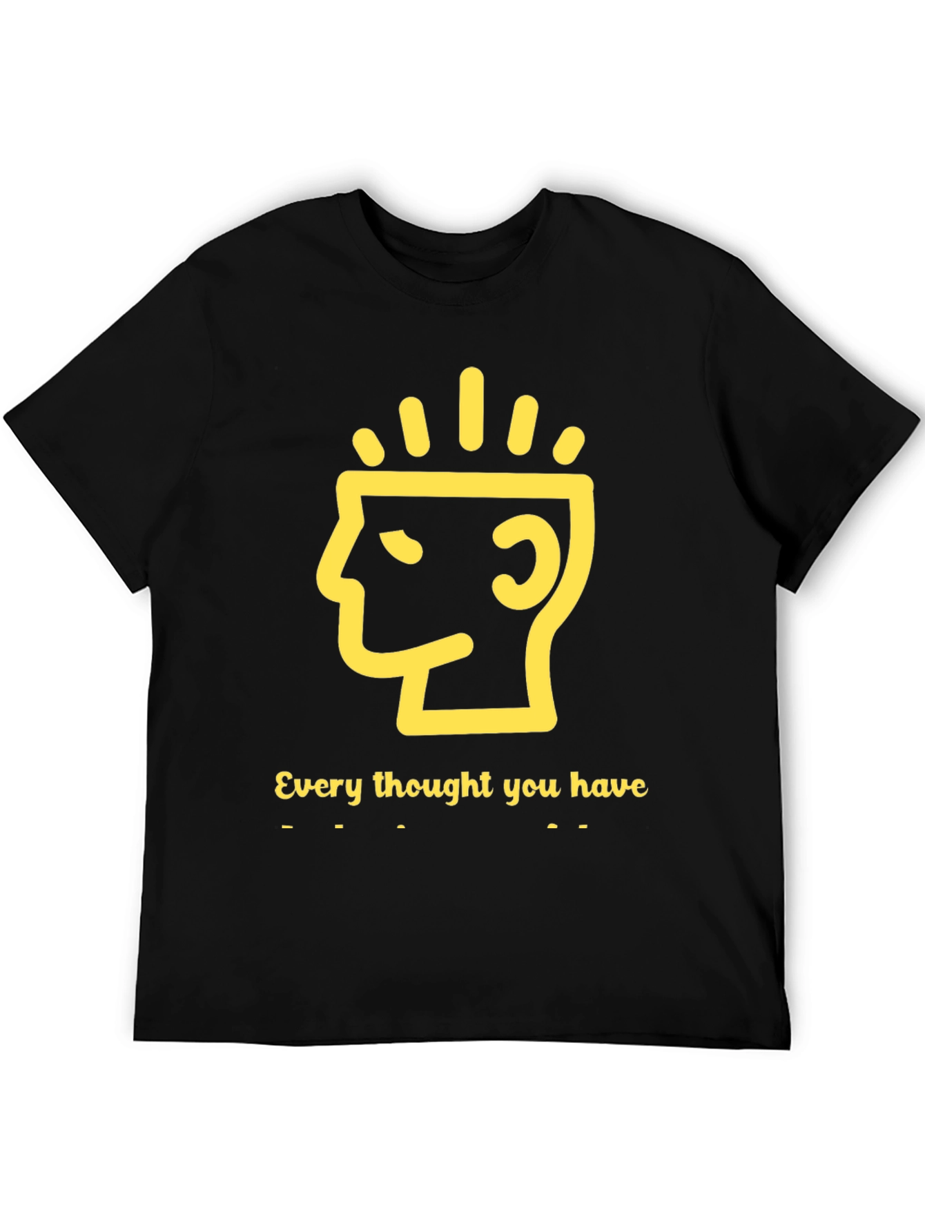 Mindful Thoughts Graphic Tee - Black
