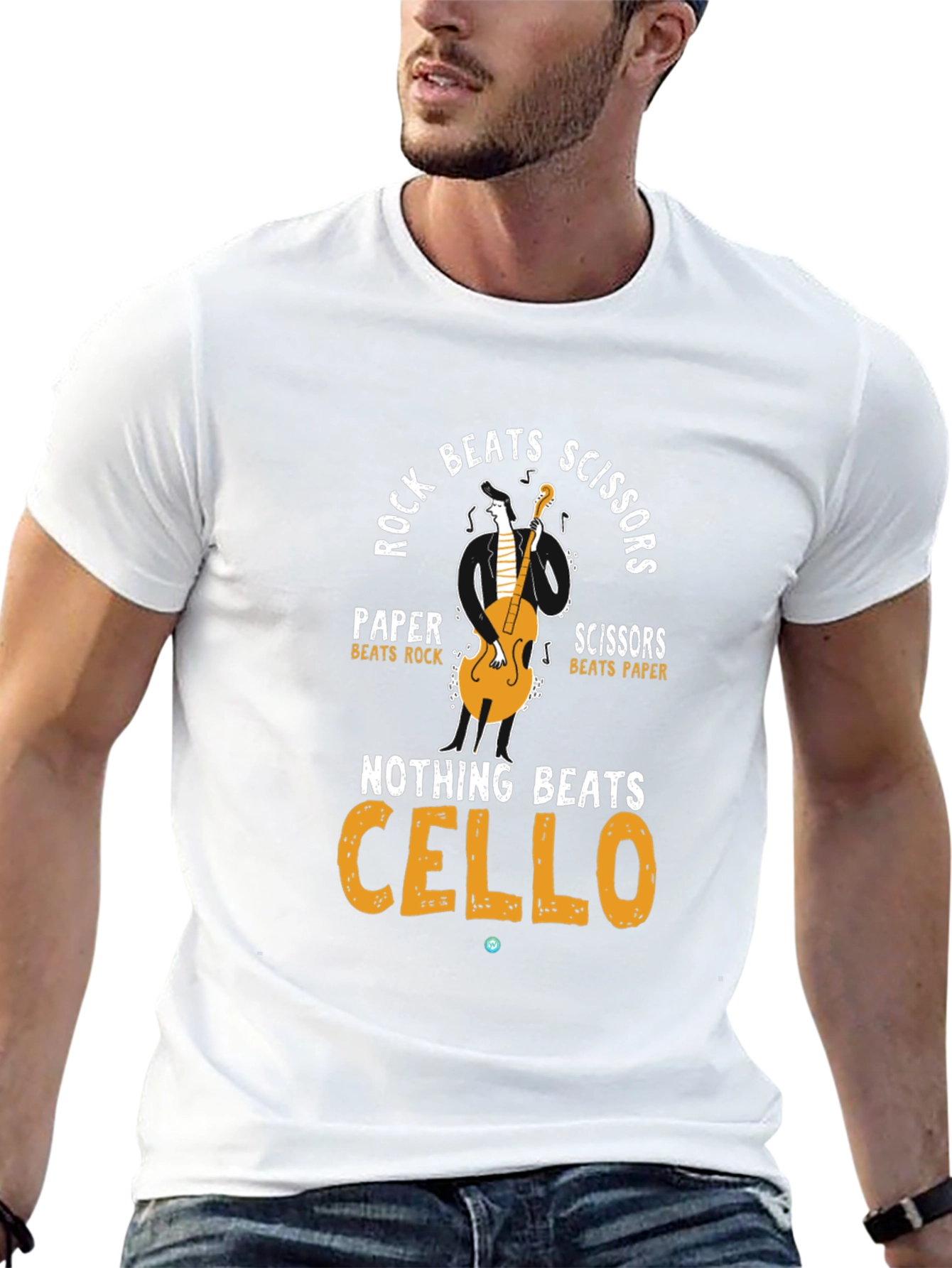 Rock Paper Scissors Cello T-Shirt