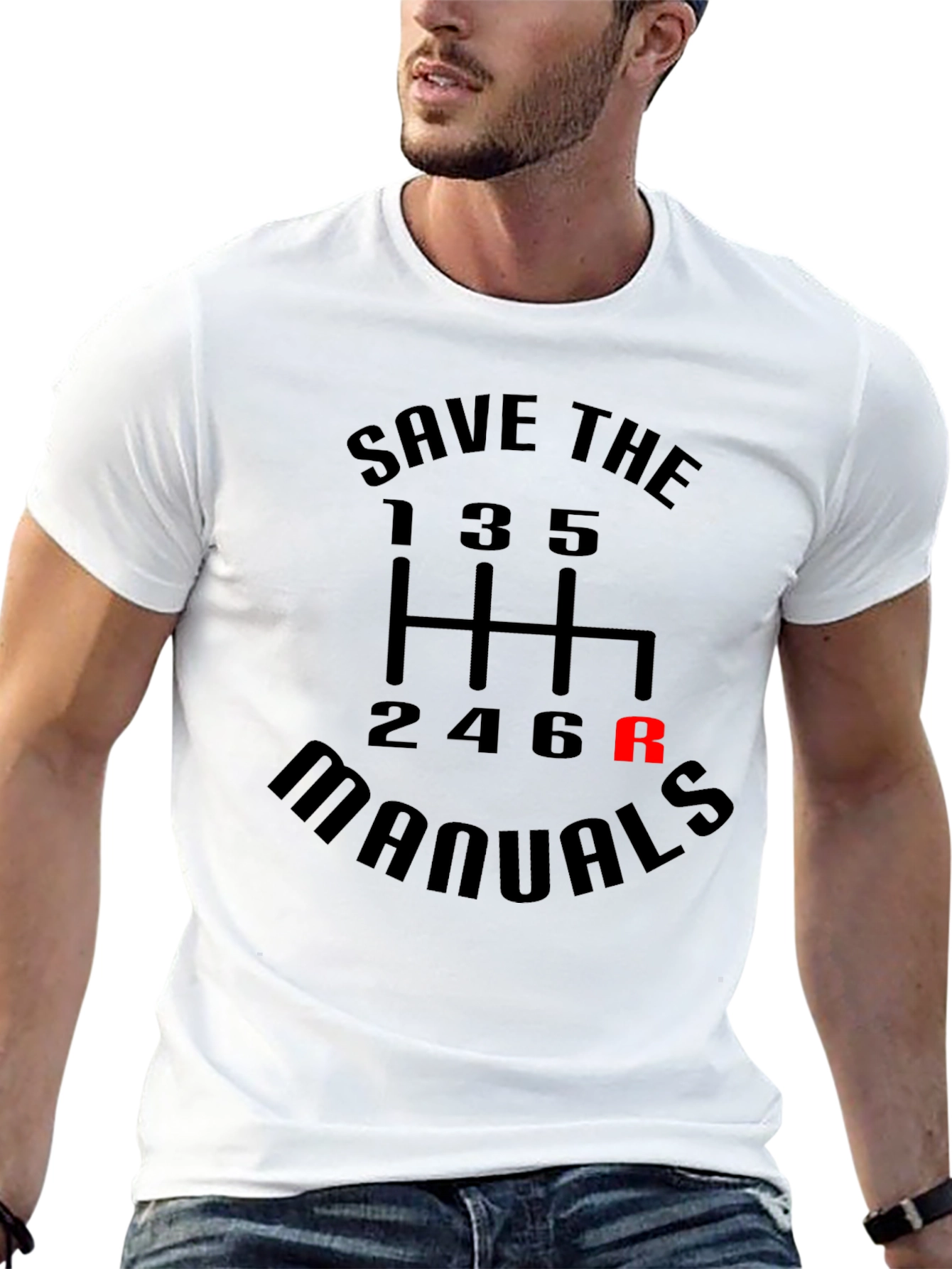 Save The Manuals T-Shirt - Car Enthusiast Apparel