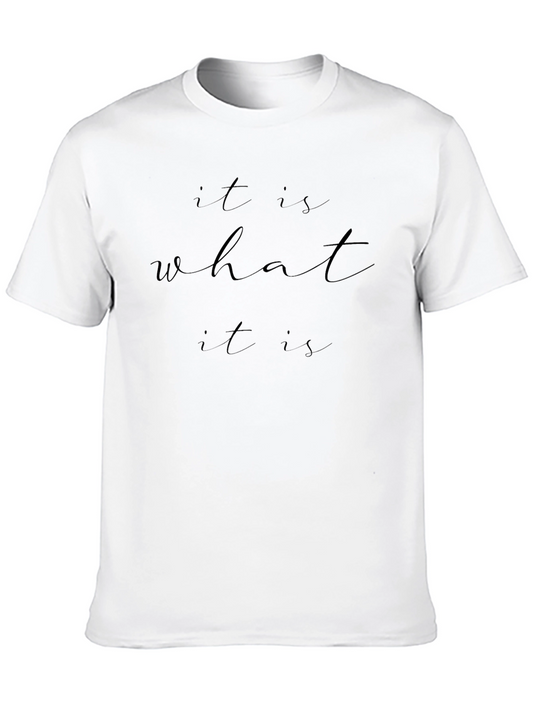 It Is What It Is Black Graphic Tee