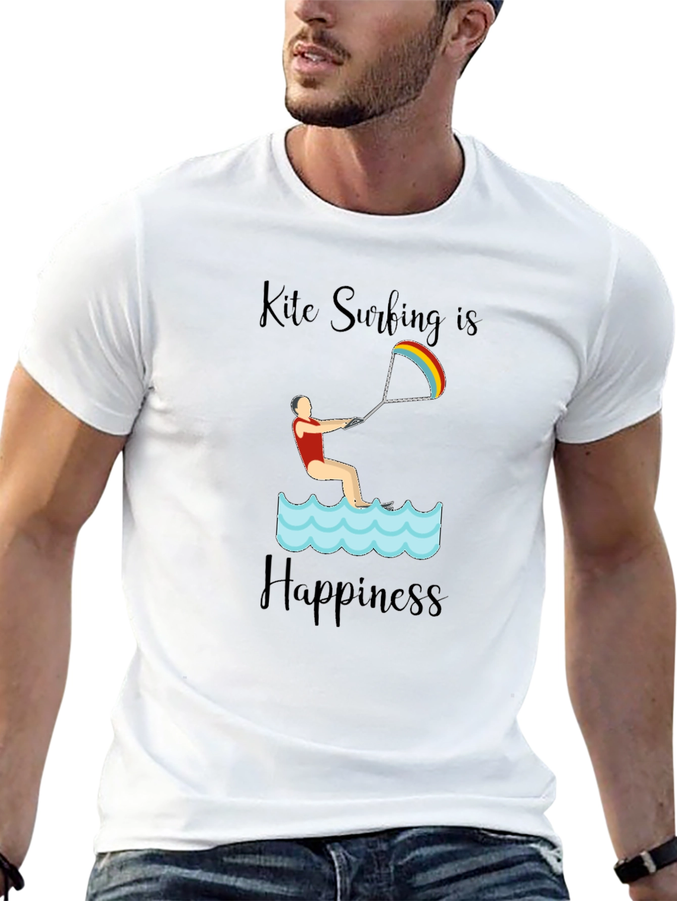 Kite Surfing Happiness Tee