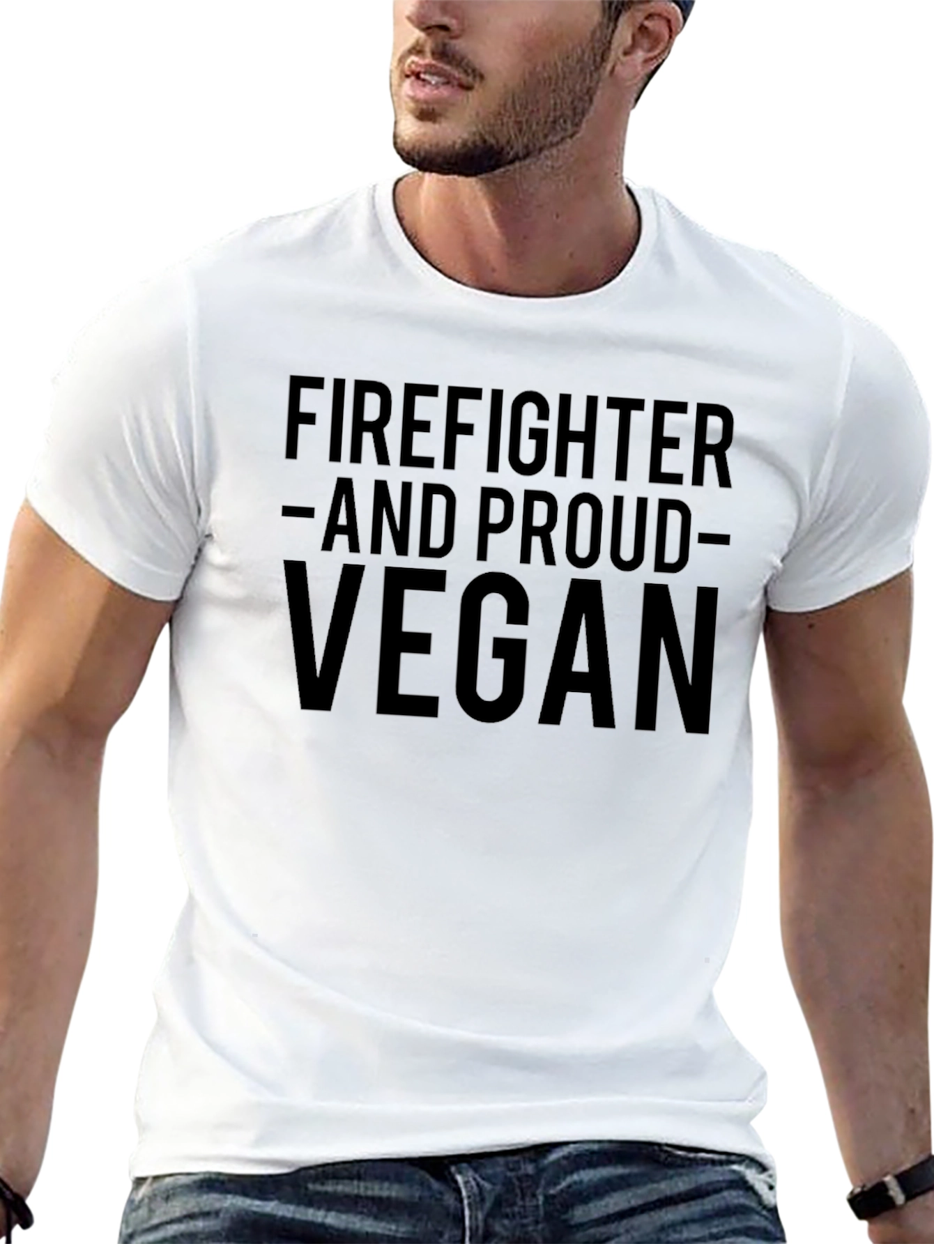 Firefighter and Proud Vegan T-Shirt