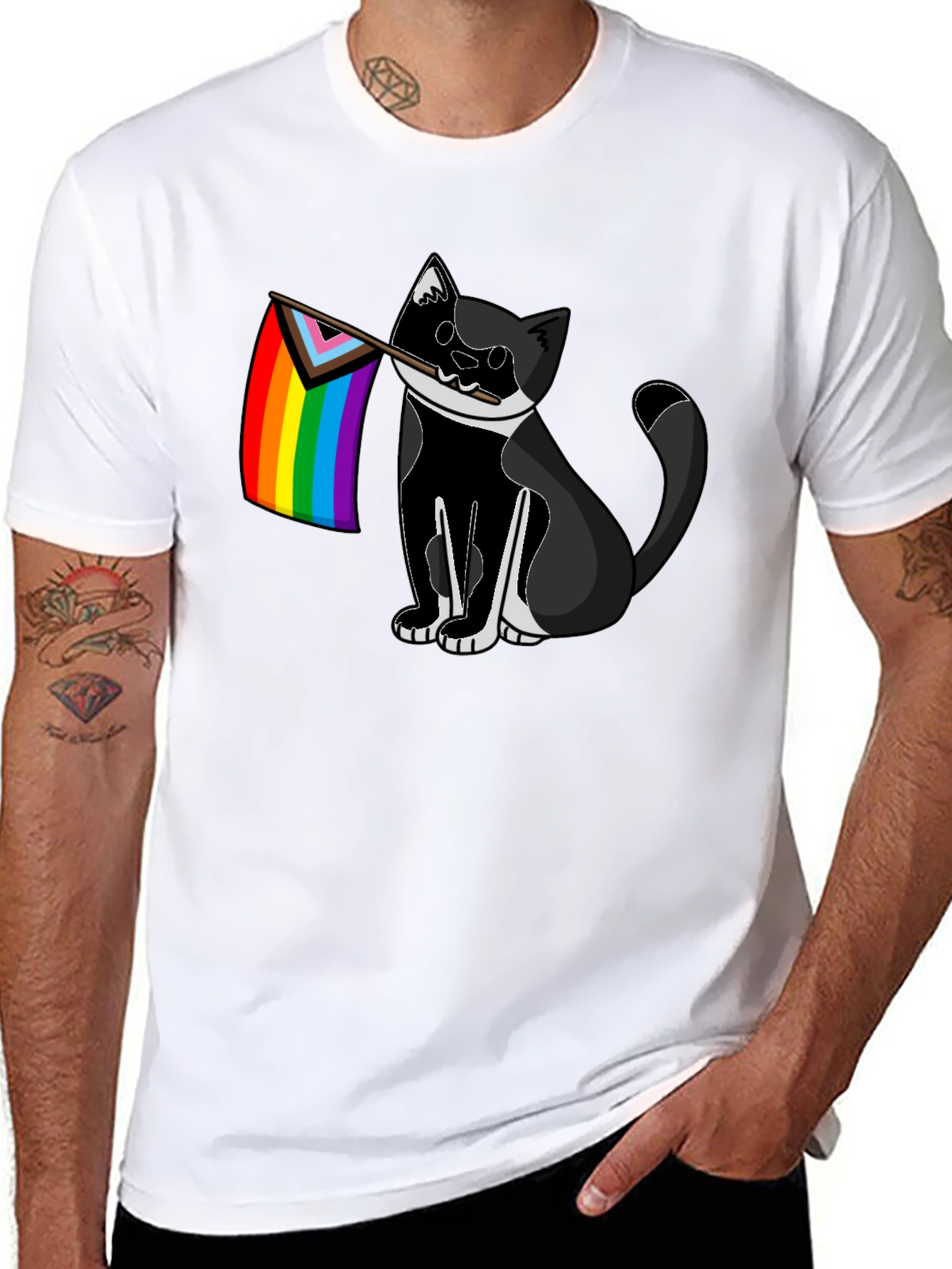 Pride Cat T-Shirt - LGBTQ+ Ally Tee
