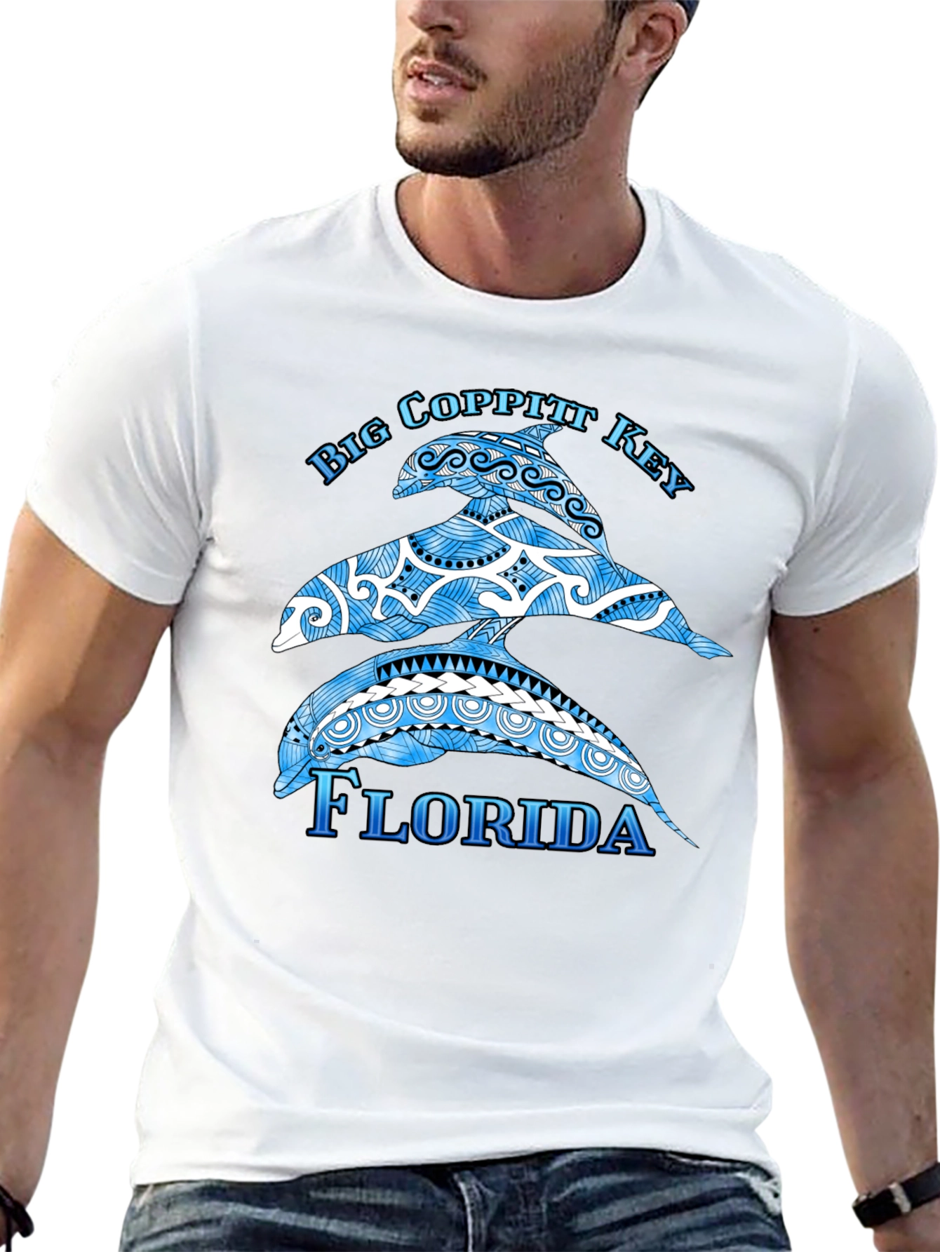 Big Coppitt Key Florida Dolphin T-Shirt