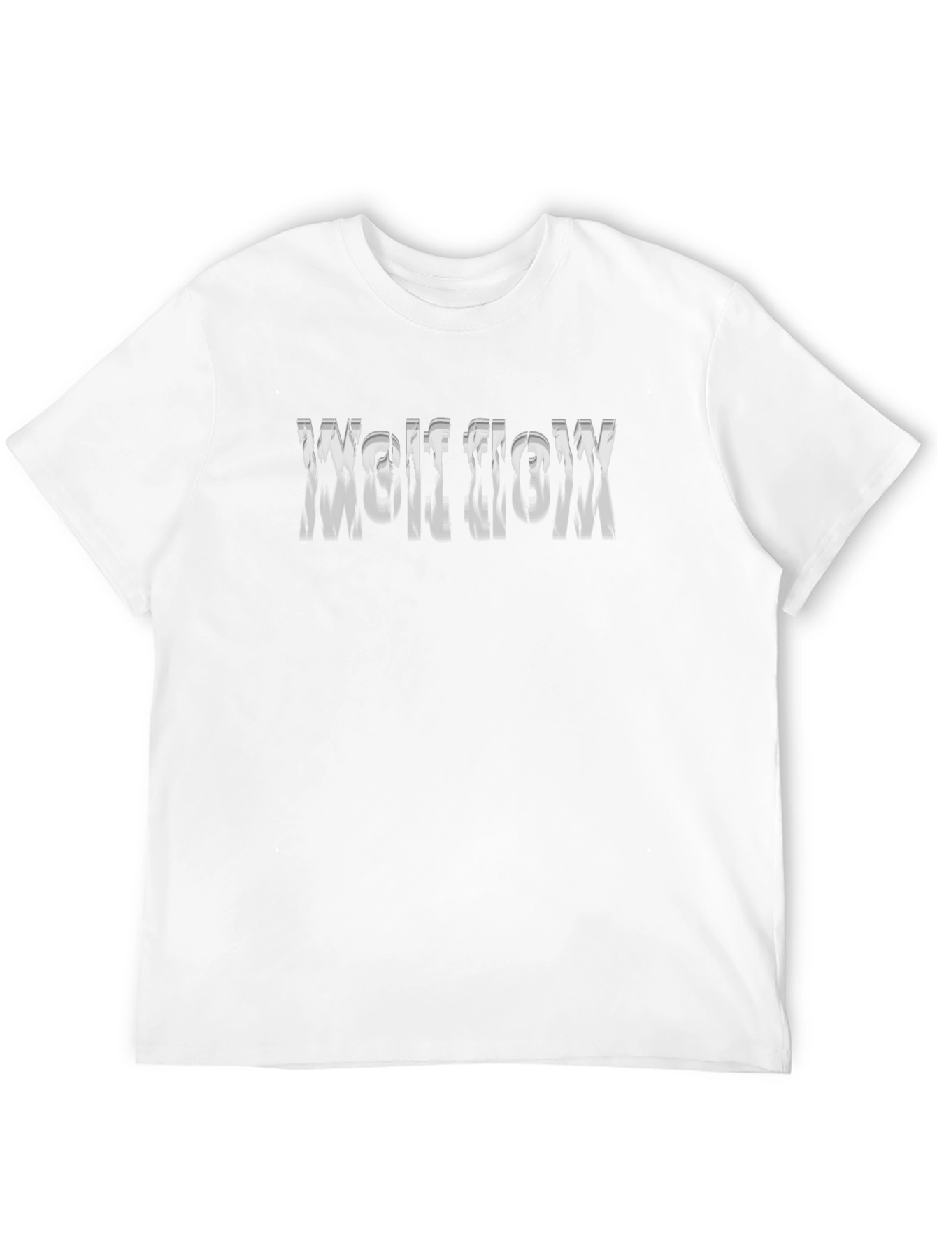 Wolf Flow Graphic Print Black T-Shirt