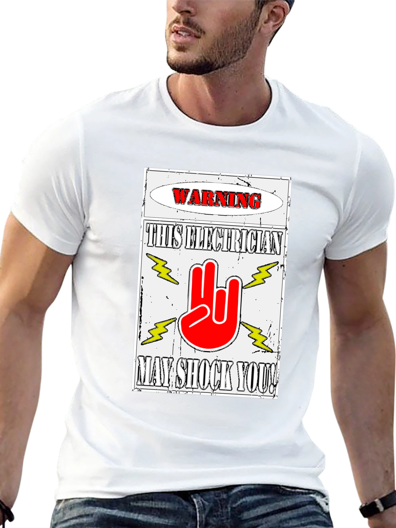 Electrician Warning T-Shirt - May Shock You