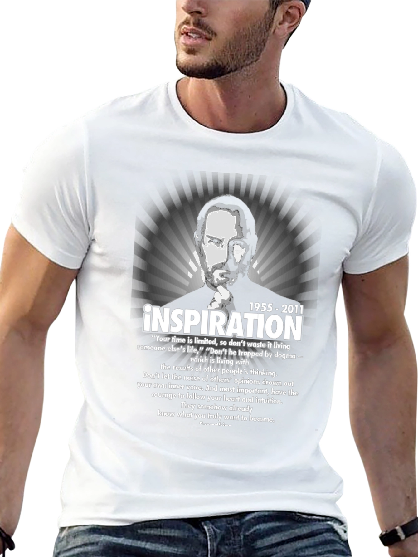 Steve Jobs Inspiration T-Shirt Black