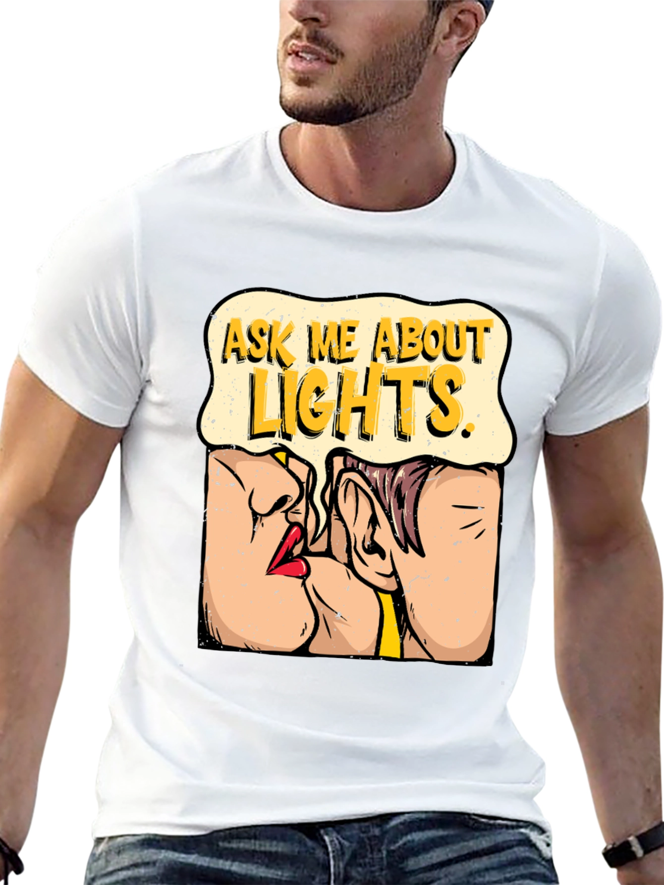 Ask Me About Lights Graphic T-Shirt