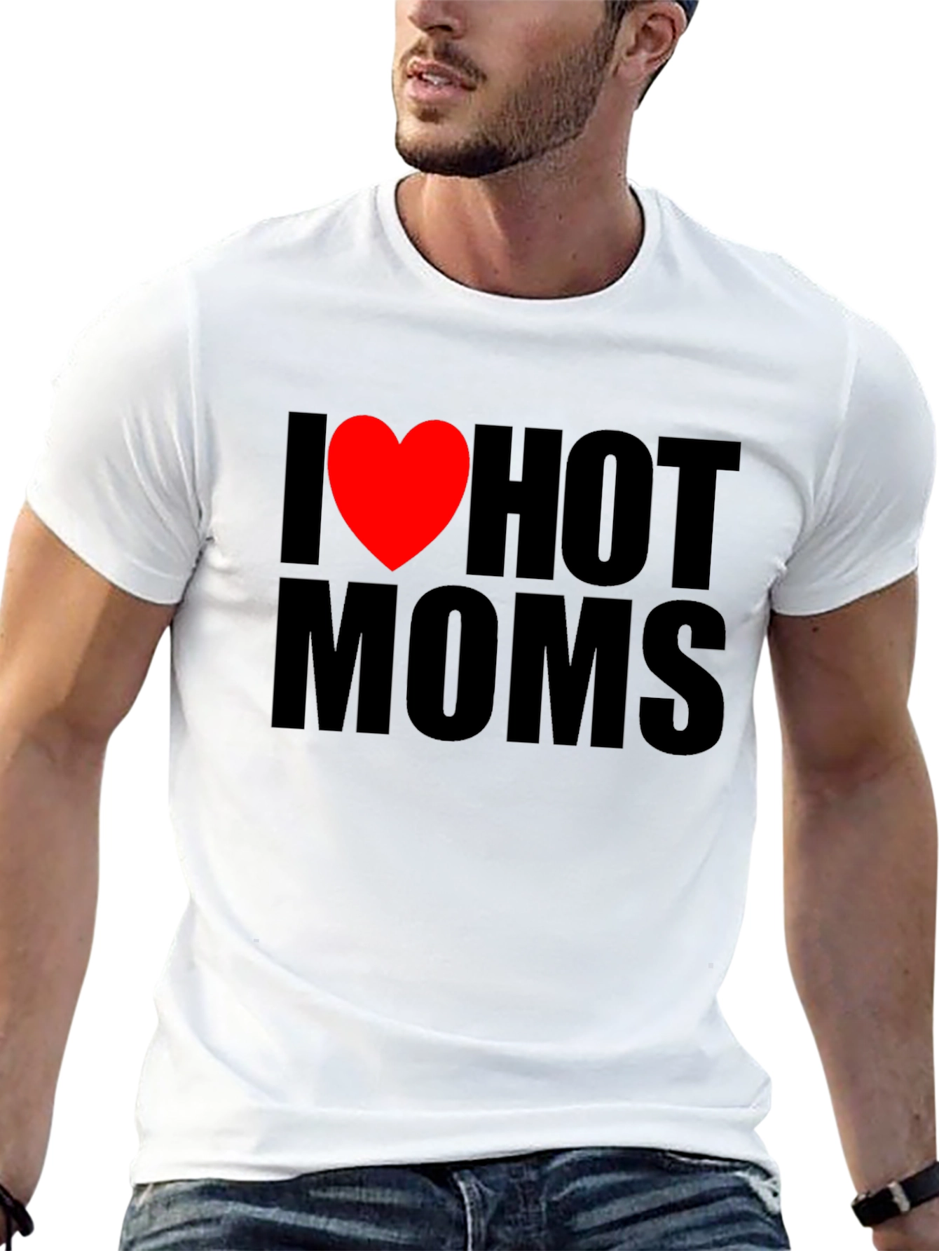 I Heart Hot Moms Graphic T-Shirt