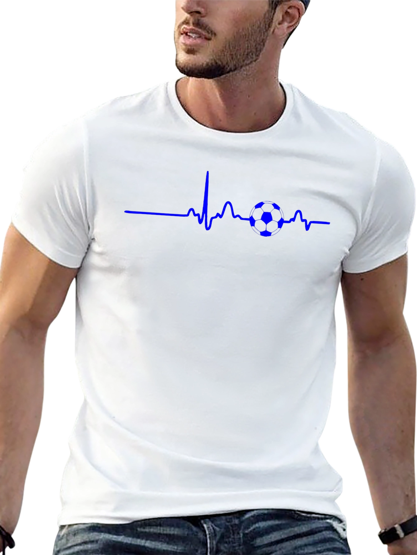 Soccer Heartbeat T-Shirt - Passionate Fan Apparel