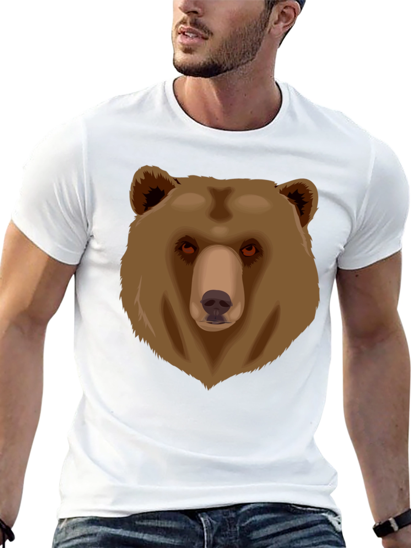 Bear Graphic Black T-Shirt
