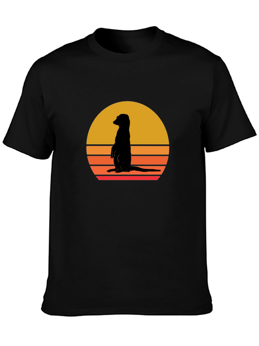 Meerkat Sunset T-Shirt - Black