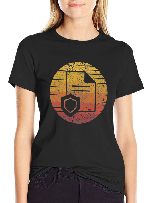 Retro Data Protection T-Shirt - Vintage Style Tee
