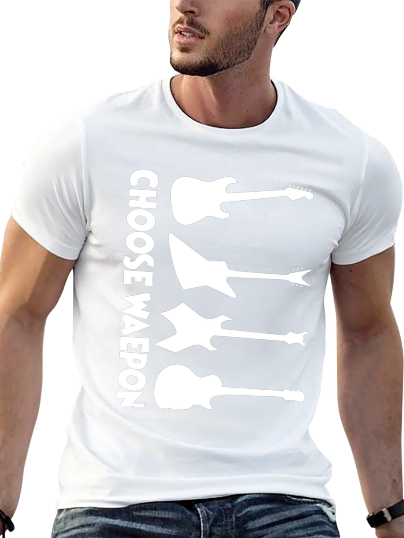 Choose Weapon Guitar T-Shirt - Rock Music Tee